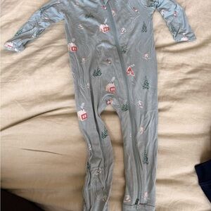 Kyte BABY Winter Wonderland Blue Footie